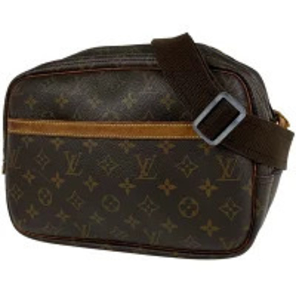 Louis Vuitton Reporter Crossbody Shoulder Bag Monogram Brown